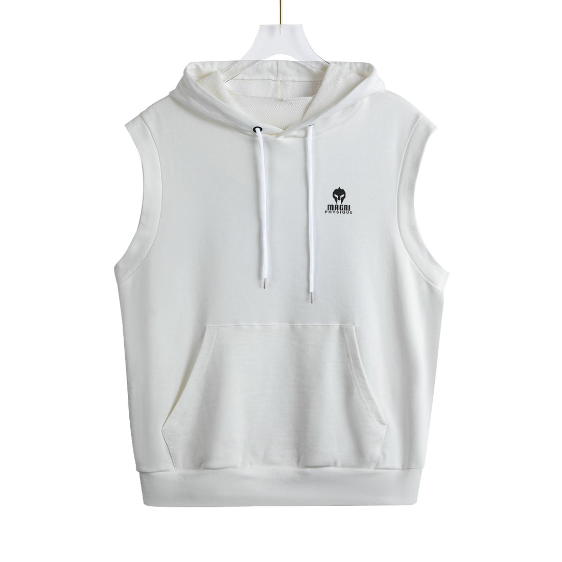 White Hooded Vest | 100% Cotton