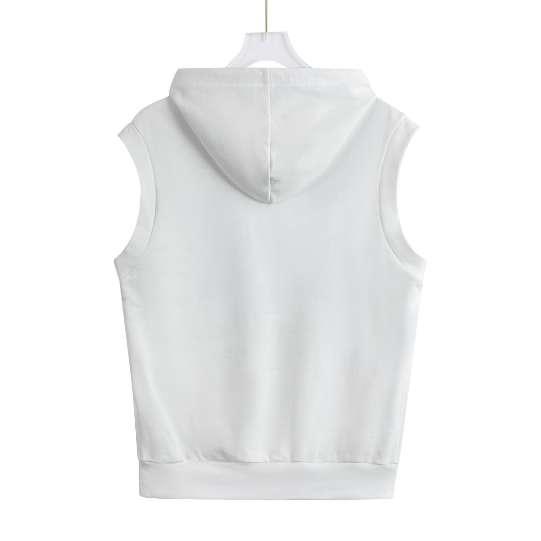 White Hooded Vest | 100% Cotton